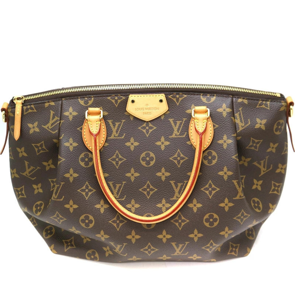 Louis Vuitton Shoulder LV Bag Handbag Brown Canvas Monogram Turenne